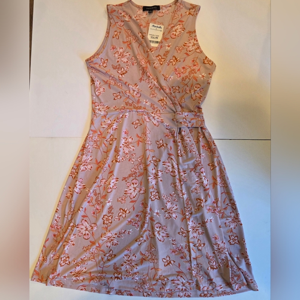 Women's HaIL3y:23 Floral Sleeveless Faux Wrap Dress